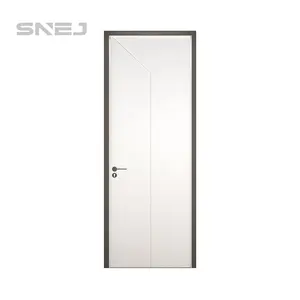 Factory Customized Security Solid Wood Design MDF HDF Waterproof Plywood Veneer PVC Door