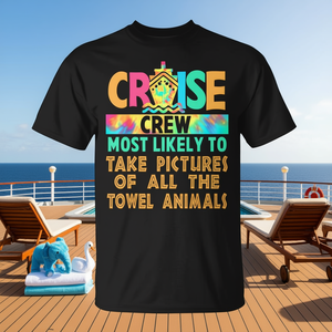T-shirt promozionale Cruise: Il più probabile di scattare foto a tutti i tipi di animali in asciugamano - Product Image 3
