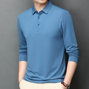 2025 Service OEM personnalisé hiver hommes t-shirt bas prix à manches longues T-shirts Slims solide vêtements T-shirt rue décontracté coton - Product Image 6