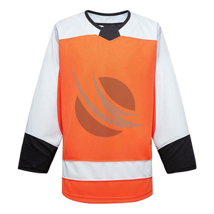 Nouveau Design 100% Polyester Tissu OEM Service Sublimation Hockey Sur Glace Porter Maillots De Hockey Personnalisés - Product Image 3