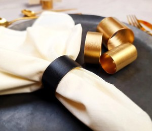 Napkin Rings, Napkin Holders, <b>Copper</b> <b>Table</b> Setting, Housewarming Gift - Product Image 1