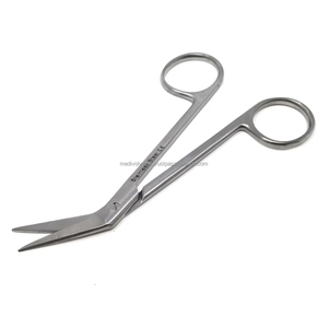 Tijeras Quirúrgicas Dentales para Encías Iris de 4.5" Anguladas, Micro Tijeras para Tejido de Acero Inoxidable, Manuales, Certificación CE ISO, OEM ODM, Venta al por Mayor - Product Image 4