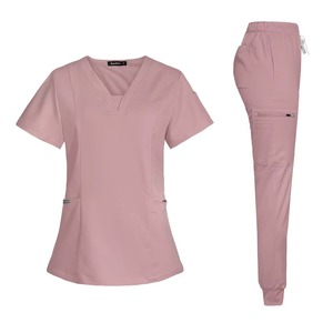 Haute qualité épaissi nouveau mince salle d'opération uniforme médical ensemble à manches courtes infirmière soins infirmiers accessoires robe chirurgicale gommage - Product Image 2