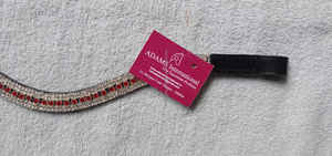 Brida de Cuero de Excelente Calidad con Diadema de Cristal de 5 Hileras, Productos Ecuestres Premium - Product Image 2