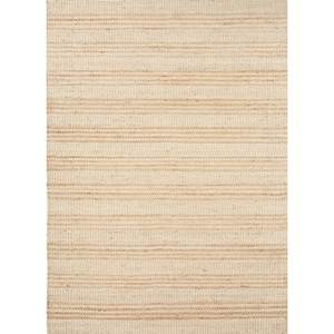 พรมปูพื้น Nomadic Threads รุ่น PDJT-577 สีทอง ลายทอแบนจากปอกระเจา ทำมือ รูปทรงสี่เหลี่ยมผืนผ้า ลายทาง สำหรับตกแต่งบ้านและทางเดิน - Product Image 1