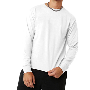 Camisas de manga larga para hombre recién llegadas al por mayor, camiseta ajustada cómoda y duradera para hombre, camisas lisas informales para hombre - Product Image 2