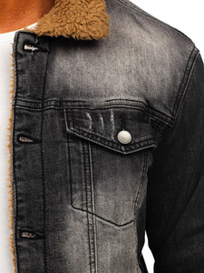 Vintage Blue Denim <b>Jacket</b> Custom Logo Embroidery Jeans Coat High Quality Casual Wear Private Label Manufacturing Service - Product Image 4