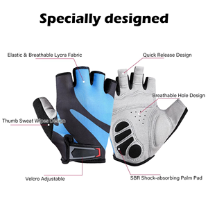Gants de fitness d'haltérophilie en Spandex pour une meilleure protection des mains Ajustement confortable et performance durable dans les entraînements - Product Image 4