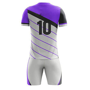 Ropa de fútbol de diseño personalizado al por mayor 2025, uniforme de fútbol barato de alta calidad, ropa de entrenamiento de poliéster transpirable estampada - Product Image 3