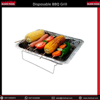 Barbecue instantané jetable en aluminium à prix réduit, charbon de bois à combustion unique, 120 minutes de combustion, dispositif de sécurité flamme pour