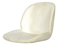 Chaise de salle à manger empilable KANYON de style européen moderne, semi-finie, en mousse de polyuréthane moulée, dossier portable, écologique