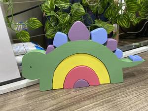 Set of 5 <b>Educational</b> Animal Figures Natural Wooden <b>Toys</b> for Toddlers Wood <b>Toys</b> for Foddlers - Caryln 0084935825297 - Product Image 2