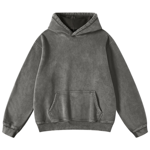 Top vente 100% coton polaire pull à capuche pour hommes respirant confortable avec broderie d'hiver HeavyGSM - Product Image 1