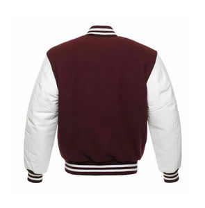 Veste universitaire pour homme à manches longues avec impression personnalisée, col montant en toile, logo frontal, écologique et respirante - Product Image 2