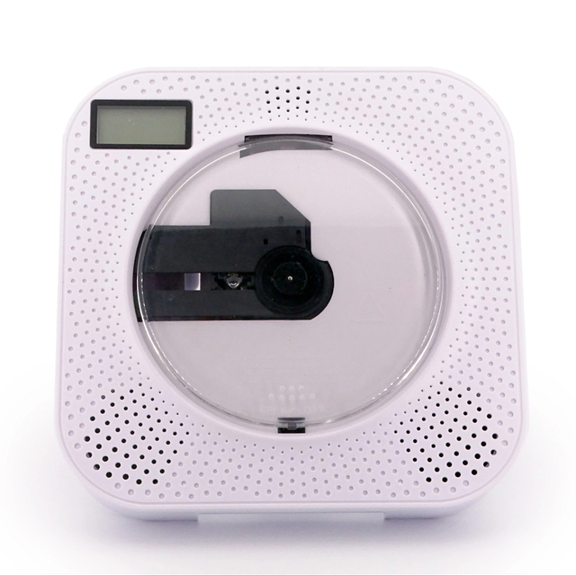Stylish Portable CD Player with FM/USB/AUX & BT Wall-Mounted for Home Use