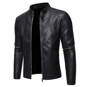 Manteau hommes printemps et automne hommes veste en cuir hommes 2024 nouvelle Version Slim-Fit Plus polaire tendance vêtements - Product Image 2