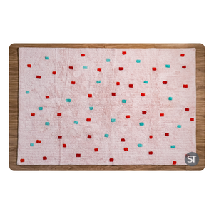 Tapis multicolore tufté en coton de haute qualité, style moderne avec impression de marque et de logo personnalisés, disponible en marque privée - Product Image 6