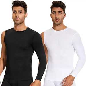 Camiseta de Compresión para Hombre, Media Manga, Spandex, Poliéster, Transpirable, Ajustada, para Deportes, Todas las Temporadas - Product Image 1