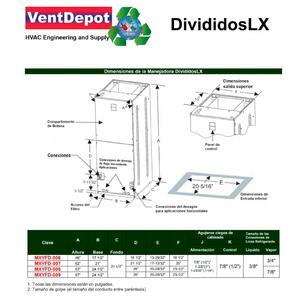 Sistema Split per Uso Domestico, MXYFD-009, 60000BTU, 5 Tonnellate, R410 - Product Image 3