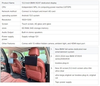Magasins d'accessoires de voiture 13.3 pouces moniteur d'appui-tête de voiture pour bmw avec moniteur d'appui-tête de voiture emplacement pour carte sim pour bmw f10