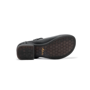<span class=keywords><strong>Eleganti</strong></span> <span class=keywords><strong>Scarpe</strong></span> Casual da Donna in Vera Pelle Nera Stile Mary Jane con Tacco Basso, Suola Morbida e Traspirante, Comode per l'Uso Quotidiano - Product Image 5