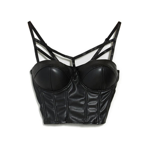 เสื้อหนังสำหรับผู้หญิงเสื้อเทรนเนอร์หนังสองชั้นออกแบบได้ตามต้องการสำหรับปาร์ตี้ฤดูหนาว - Product Image 4