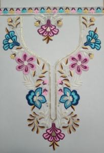 Col brodé en tissu filet doux avec paillettes scintillantes pour chemisier robe Saree patchs de mode ethnique - Product Image 6