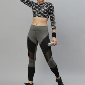 Top Quality Women Gym <b>Leggings</b> Wholesale High Waisted <b>Nylon</b> Spandex Seamless Stretch Breathable Squat Proof Fitness <b>Leggings</b> - Product Image 4