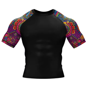 Rashguard MMA pour Homme de Qualité Supérieure, Personnalisable avec Logo, pour Grappling sans Gi, Jiu Jitsu BJJ, Vêtement de Sport en Spandex/Polyester Respirant – Meilleure Vente Actuelle - Product Image 6