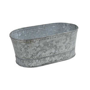 Jardinières ovales galvanisées, prix d'usine directs, 2 ensembles avec un nouveau récipient Design avec des jardinières au Design élégant - Product Image 3