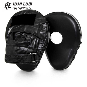 Vente en gros de mitaines de boxe 2025 Gym entraînement sportif coup de poing à la main cible de combat tapis de mise au point en cuir véritable ou coussinets en cuir synthétique - Product Image 1