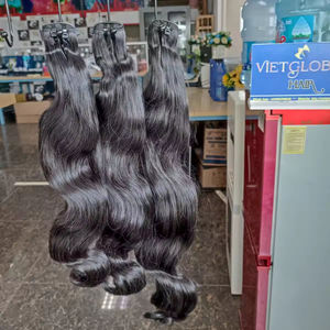 Extensiones de cabello humano virgen vietnamita crudo Color natural Onda del cuerpo Trama Doble dibujado-Precio al por mayor - Product Image 1