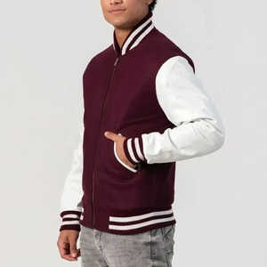 Veste bomber décontractée pour homme, veste universitaire en patchwork, veste de baseball personnalisable, veste universitaire - Product Image 3