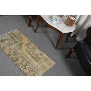 พรมขนสัตว์ตุรกีสีเบจ1.6 x 3.1ft คลาสสิกดีไซน์แบบเย็บปะติดปะต่อกันสำหรับเข้าห้องนั่งเล่นห้องนอนห้องโถงรูปสี่เหลี่ยมผืนผ้าทำจากน้ำยาง - Product Image 4