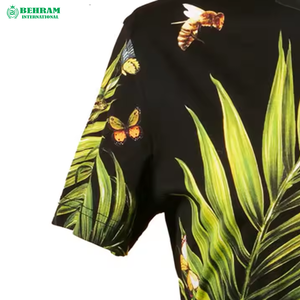 T-shirt de sport pour homme, nouvelle conception, impression numérique, sur mesure, couleur personnalisée, coupe oversize, 100% coton biologique, vente en gros OEM - Product Image 2