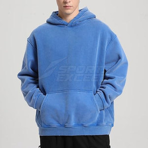 Sudaderas con Capucha de Invierno con Lavado Ácido y Logotipo Personalizado, Color Personalizado para Hombre, Venta al Por Mayor de Fábrica 2025 - Product Image 3