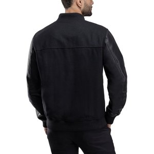 Veste universitaire pour hommes manches en cuir véritable et laine mélangée Letterman Boys College Varsity Jackets XS-5XL - Product Image 4