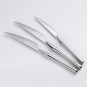Juego de cubiertos de mesa de acero inoxidable con diseño de mango Delgado pequeño elegante de estilo francés para boda - Product Image 4