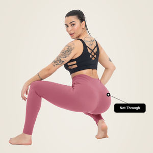 Outwork Leggings de yoga taille haute avec taille élastique pantalon de style solide OEM/ODM Leggings pour femmes LOGO personnalisé pour femmes - Product Image 3