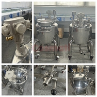 Cuve de mélange pneumatique sous pression 100L-500L, cuve de stockage mobile, mélangeur de savon liquide et d'huiles essentielles