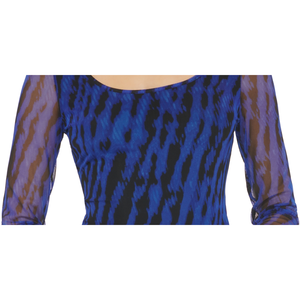 Body in maglia blu con stampa serpente taglia XL da donna DKNY, aderente, sexy, stile streetwear, per feste, in tessuto a maglia - Product Image 3