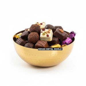 Bol de service décoratif en or de la plus haute qualité, plateau, support, bol à chocolats pour mariage, fête, décoration de la maison à un prix avantageux - Product Image 4