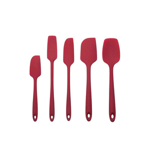 New Silicone Products Home and Kitchen Accessories 5Pcs Heat Resistant Food Silicone Kitchen <b>Utensils</b> Cheap Cooking Spatula Set - Product Image 1