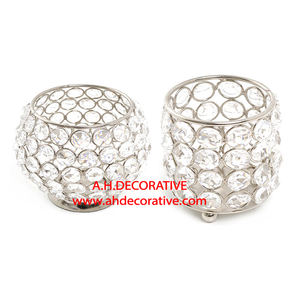 Hot Mini Crystal <b>T</b> <b>Light</b> <b>Candle</b> Holder Cup for Lighting Decoration Unique Design Hot Selling Handmade <b>Candle</b> Holder Stand - Product Image 2