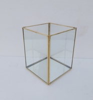 Lanterne carrée en verre pour bougie, support de bougie chauffe-plat fait main, décoration de Noël pour la maison – Offre Spéciale