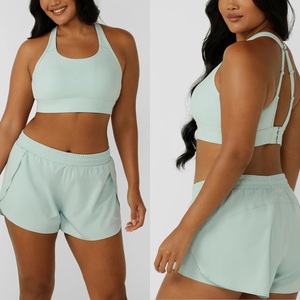 Sujetador deportivo de yoga transpirable de alta sujeción para mujer con logo frontal - Ropa para adultos de marca privada, ecológica y que absorbe el sudor - Product Image 3