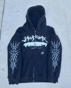 Sudadera con capucha de invierno personalizada para hombre con diseño de araña 3D Sudadera con capucha y cremallera bordada de nuevo diseño más vendido - Product Image 4