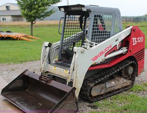 Offre Spéciale TAKEUCHI TL120 avec cabine, HAUT DÉBIT avec climatisation/chargeur compact à dérapage thermique - Product Image 1