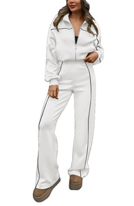 ชุดวอร์มผู้หญิงแบบครอปมีซิป ทรงโอเวอร์ไซส์ ระบายอากาศได้ดี ซับในอย่างดี ลวดลายย้อมสีแบบ Acid Wash สไตล์ฤดูใบไม้ร่วง พร้อมปักลาย OEM รุ่นปี 2026 - Product Image 3