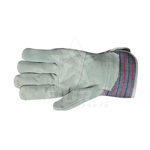 Gants de travail en cuir de sécurité à bas prix avec logo personnalisé Gants de travail en cuir pour hommes pour la sécurité des mains - Product Image 5